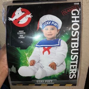 New Ghostbusters Stay Puft Marshmallow Man Halloween Anime Costume Infant 3-6 m